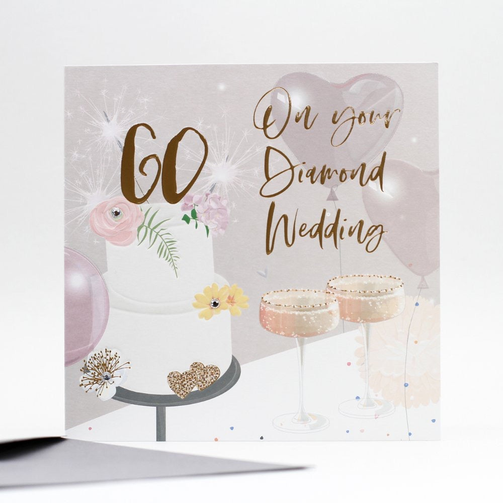 Belly Button 60 on your Diamond Wedding Anniversary Card