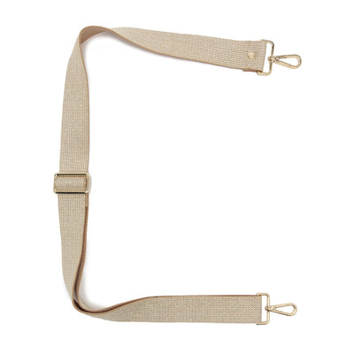 Elie Beaumont Designer GOLD GLAM Adjustable Crossbody Bag Strap (GOLD Fittings)