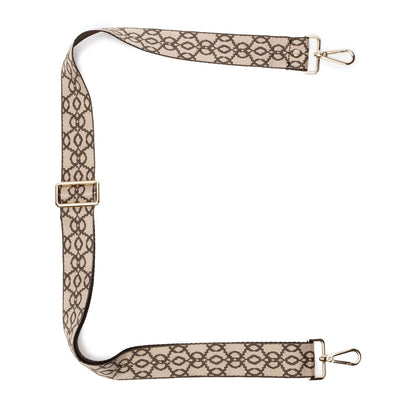 Elie Beaumont Designer BAROQUE Adjustable Crossbody Bag Strap (GOLD Fittings)