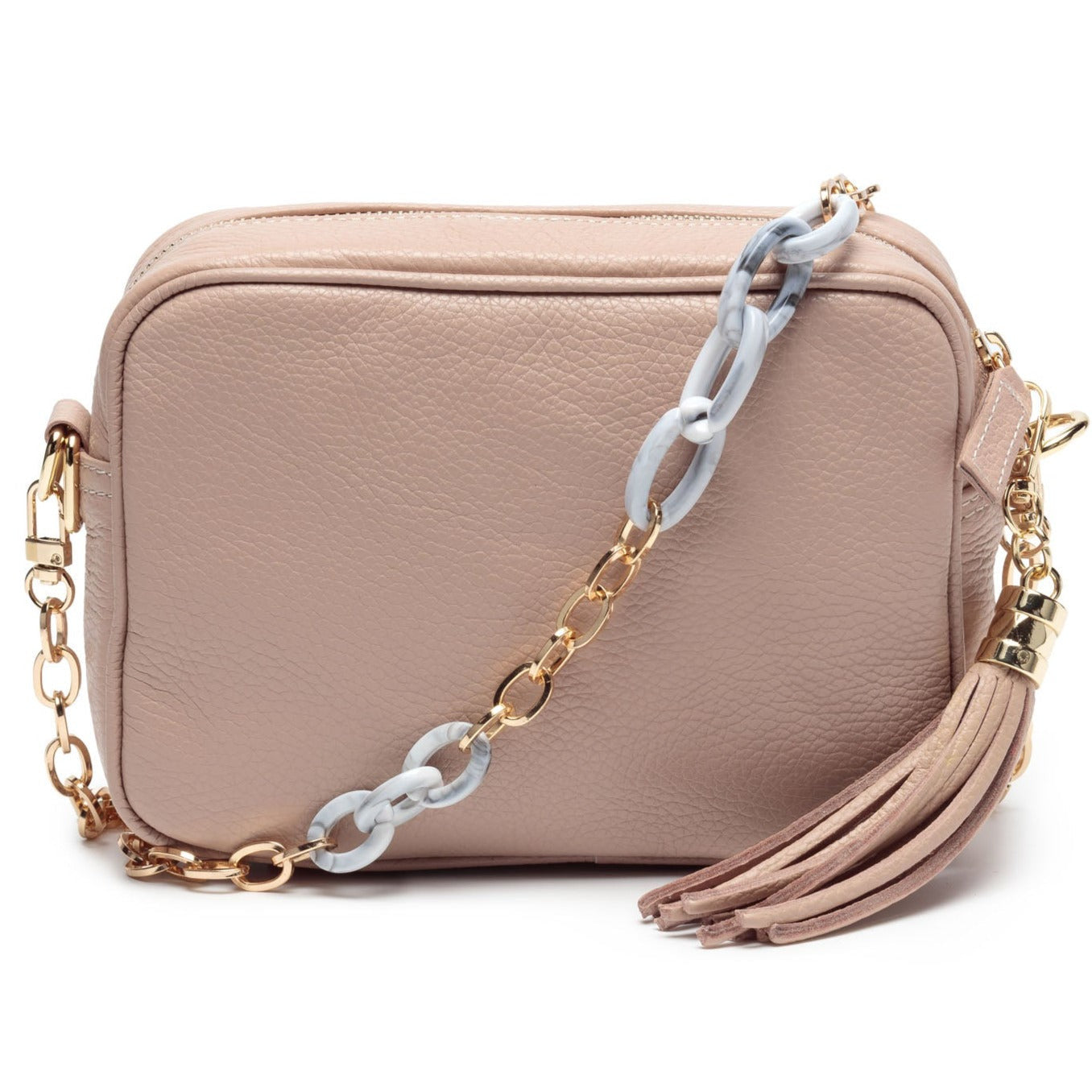 Elie Beaumont Designer MARBLE GOLD CHAIN Adjustable Crossbody Bag Strap (GOLD Fittings)