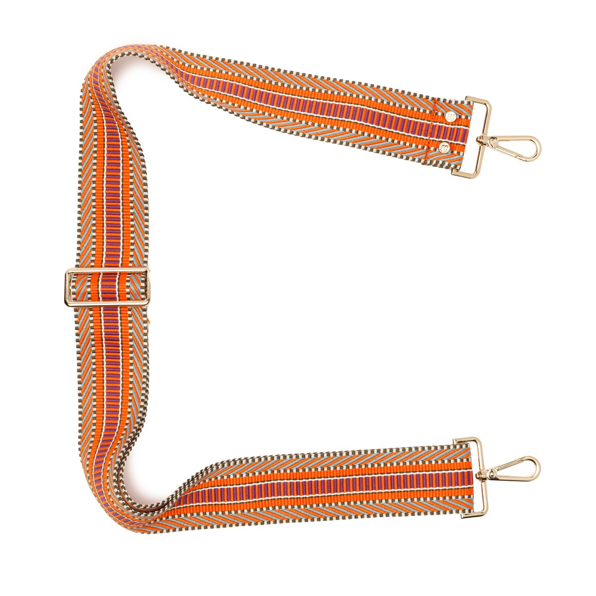Elie Beaumont Designer AZTEC Adjustable Crossbody Bag Strap (GOLD Fittings)