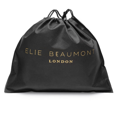 Elie Beaumont Designer Leather Crossbody Bag - Grey (GOLD Fittings)