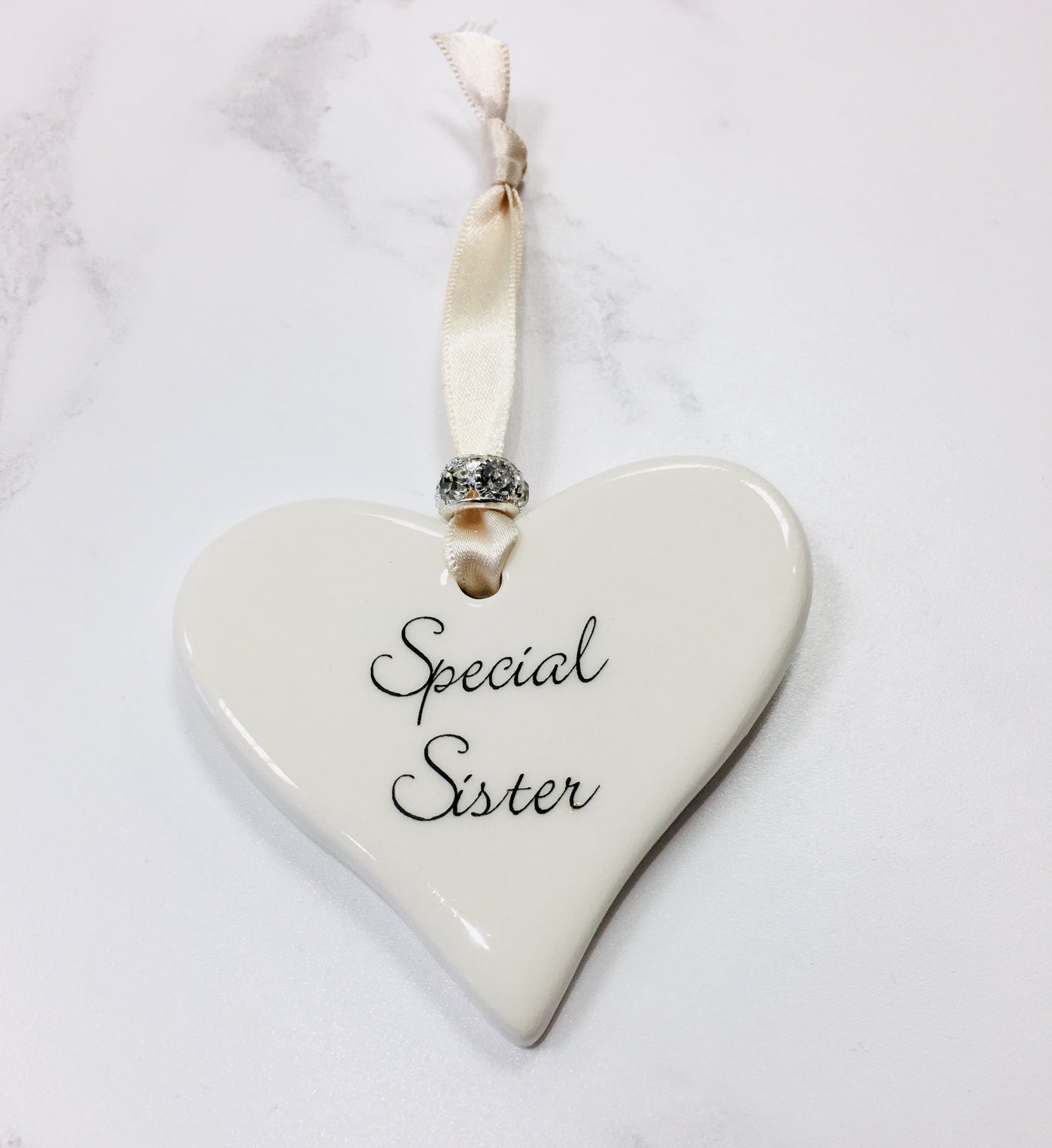 Dimbleby Ceramics Sentiment Hanging Heart - Special Sister