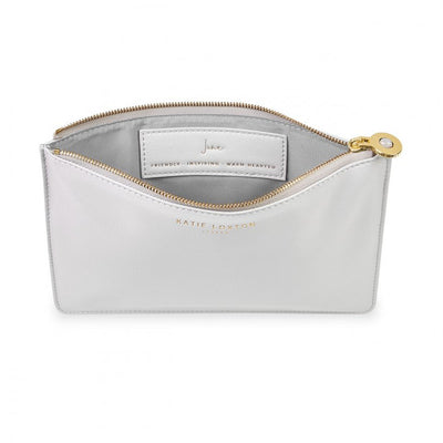 Katie Loxton Birthstone Perfect Pouch - JUNE Moonstone - Pale Grey
