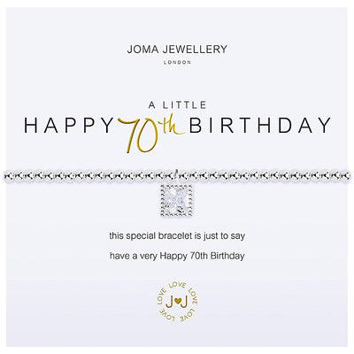 Joma Jewellery Happy 70th Birthday Bracelet