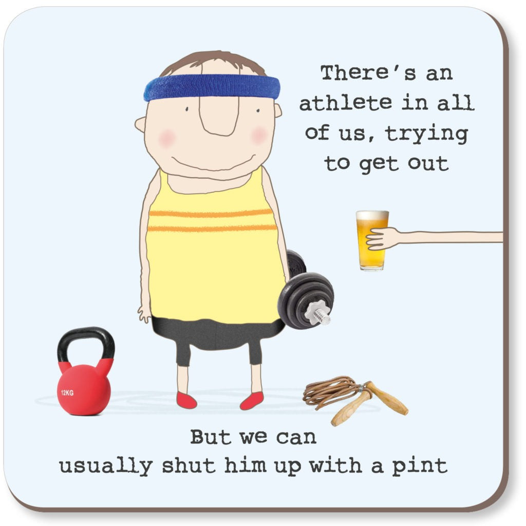 Rosie Made A Thing - Athlete Pint - COASTER