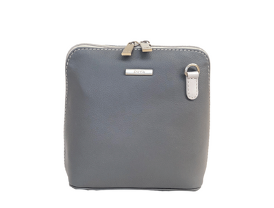 Nova Leathers Crossbody Handbag - Charcoal Grey/Dove Grey 820)