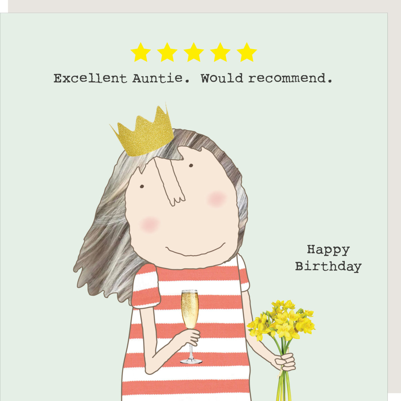 Rosie Made A Thing - Five Star Auntie - Blank Card