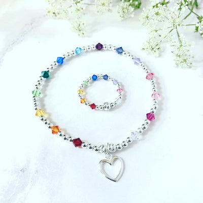 Jolu Jewellery Rainbow Love Kids/Teen Bracelet 🌈