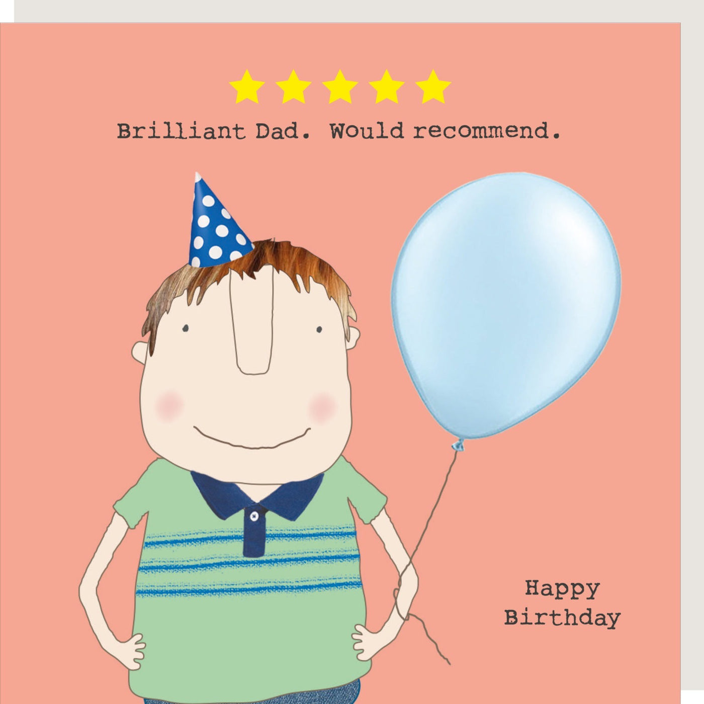 Rosie Made A Thing - Five Star Dad - Birthday Card