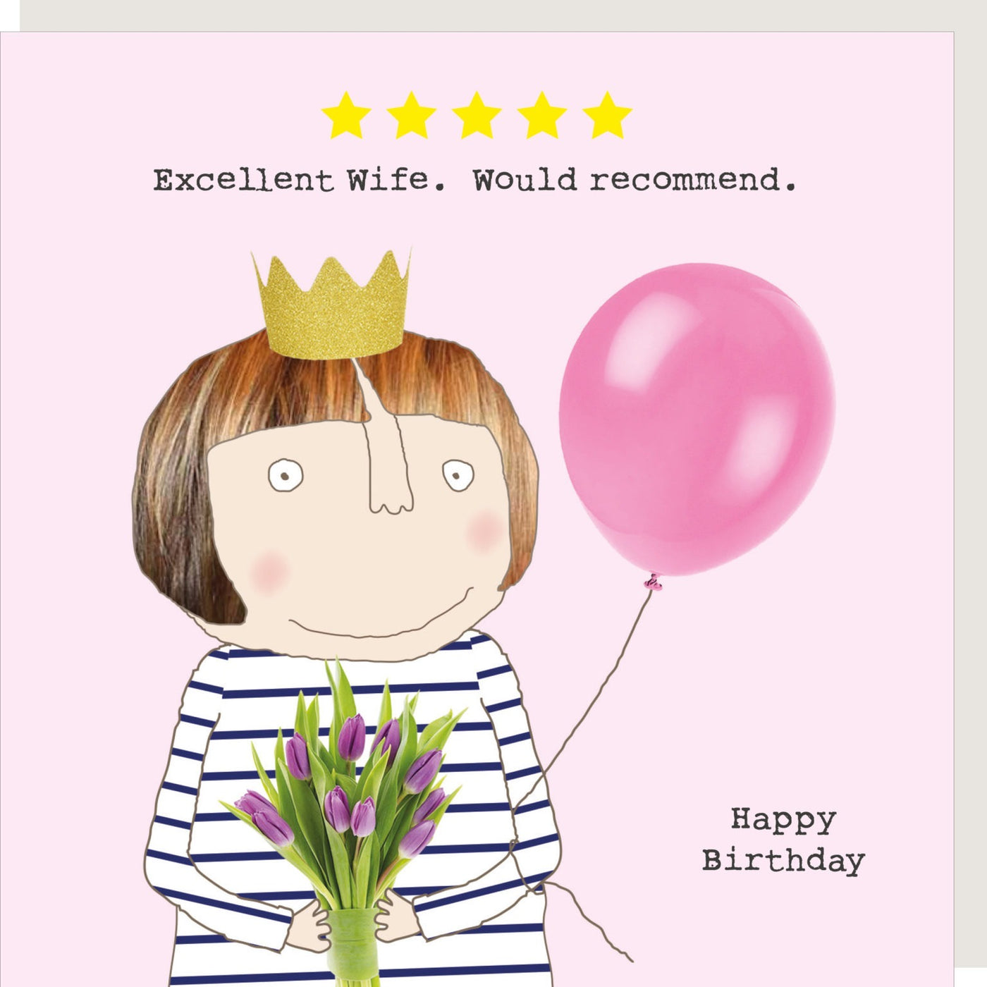 Rosie Made A Thing - Excellent Wife - Blank Card