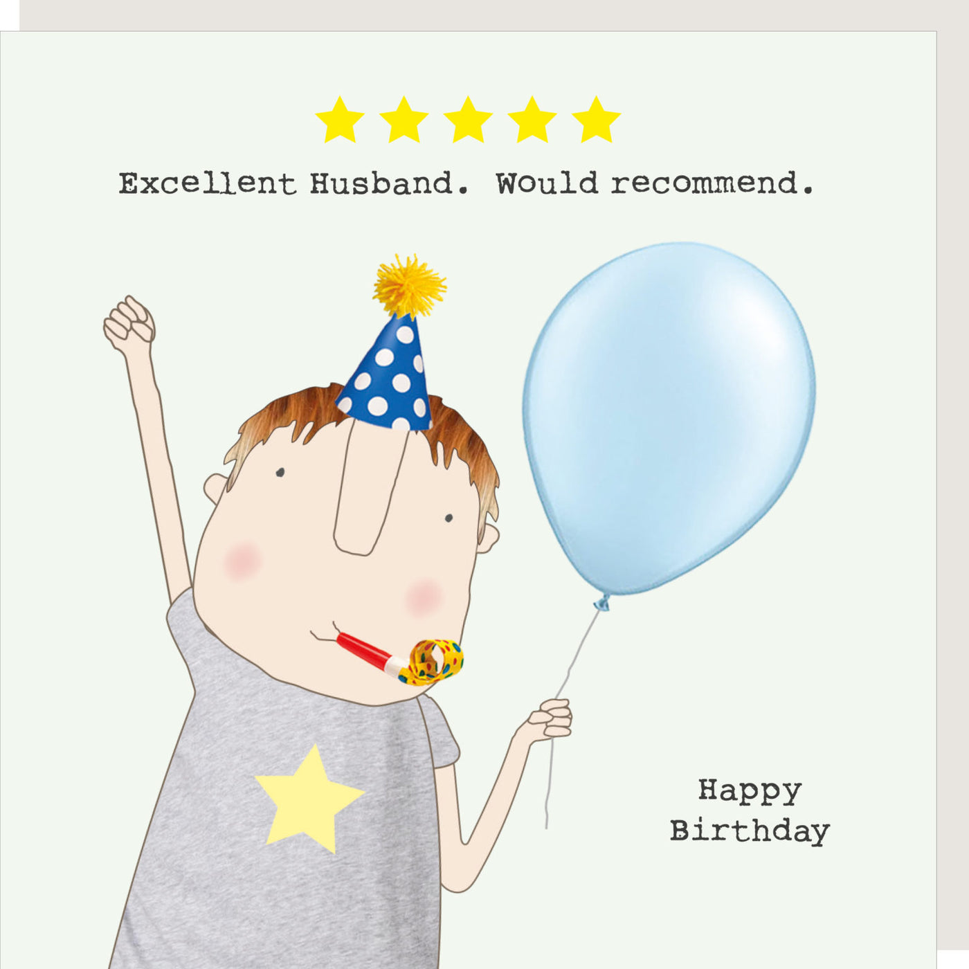 Rosie Made A Thing - Five Star Husband - Birthday Card