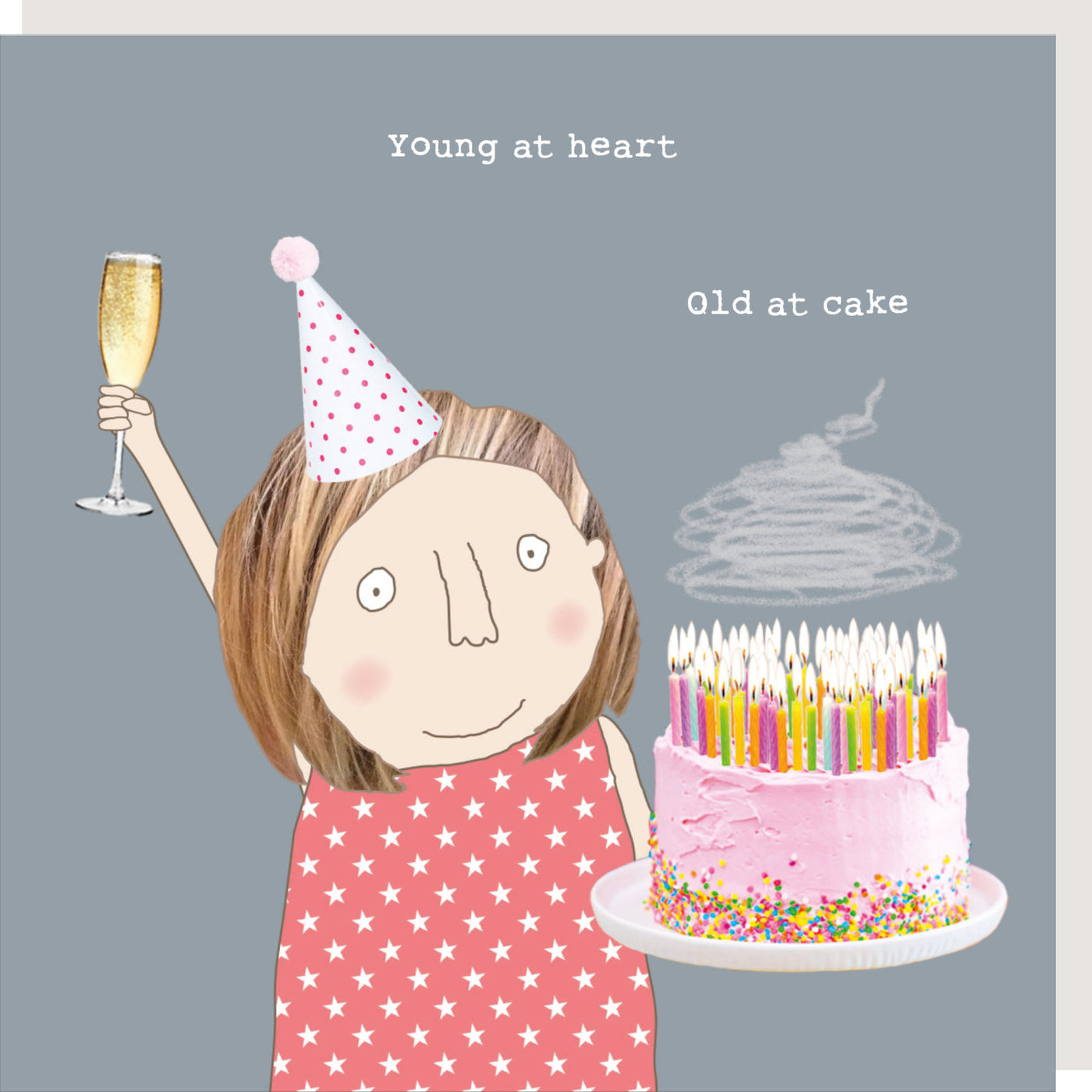 Rosie Made A Thing - Old at Cake Girl - Blank Card