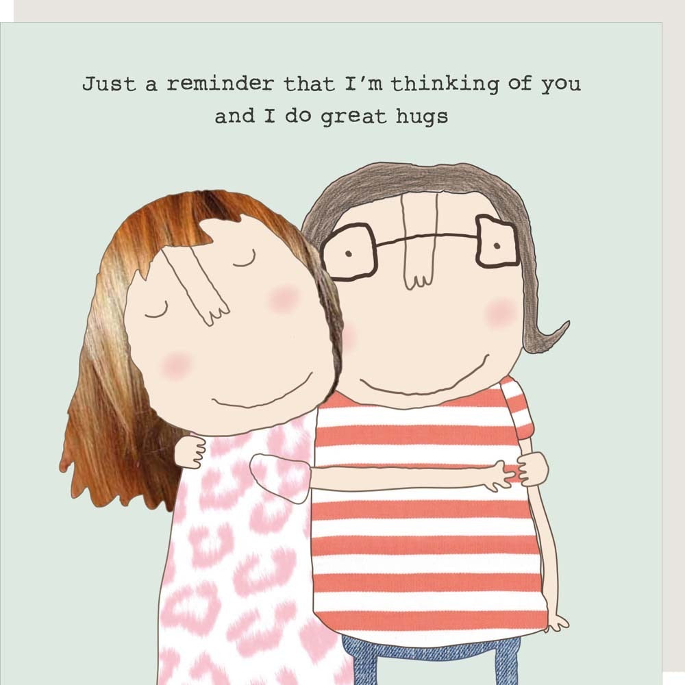 Rosie Made A Thing - Great Hugs - Blank Card