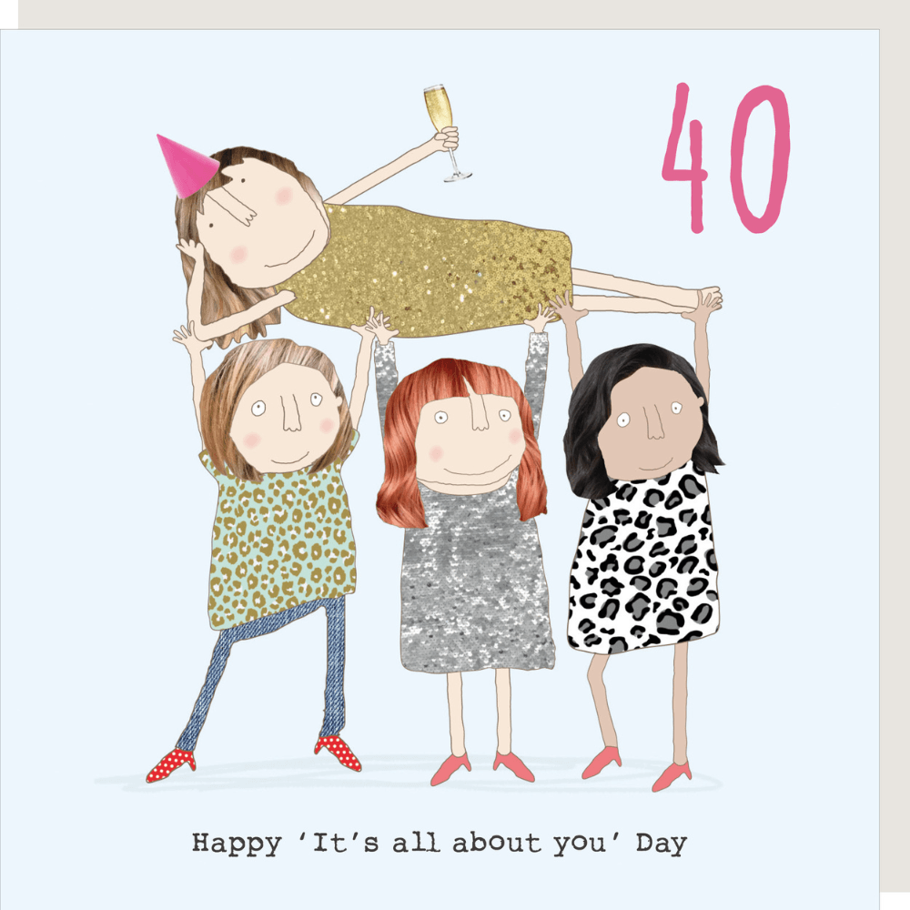 Rosie Made A Thing - Girl 40th Happy Day - Birthday Card