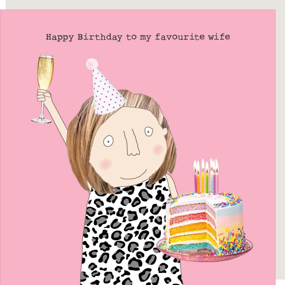 Rosie Made A Thing - Fave Wife - Birthday Card