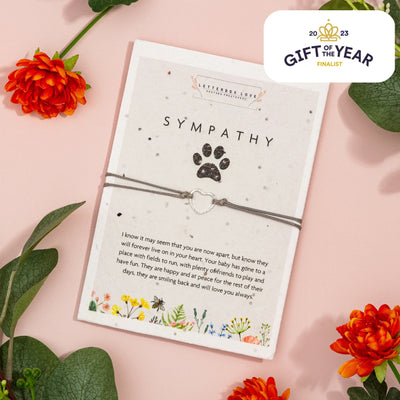 Letterbox Love Pet Sympathy - Seeded Card & Wish Cord Bracelet