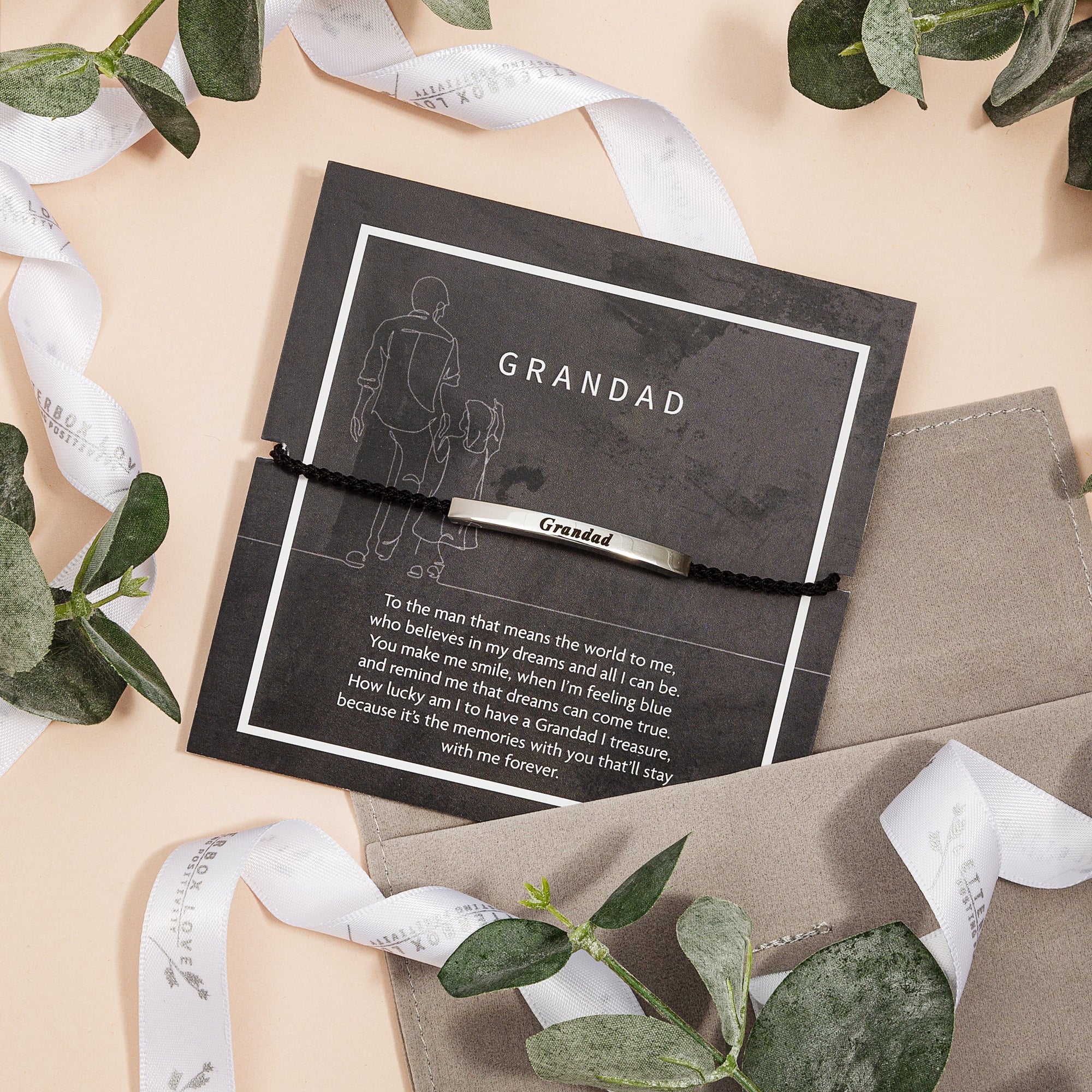 Letterbox Love MENS Cord Bracelet -Grandad