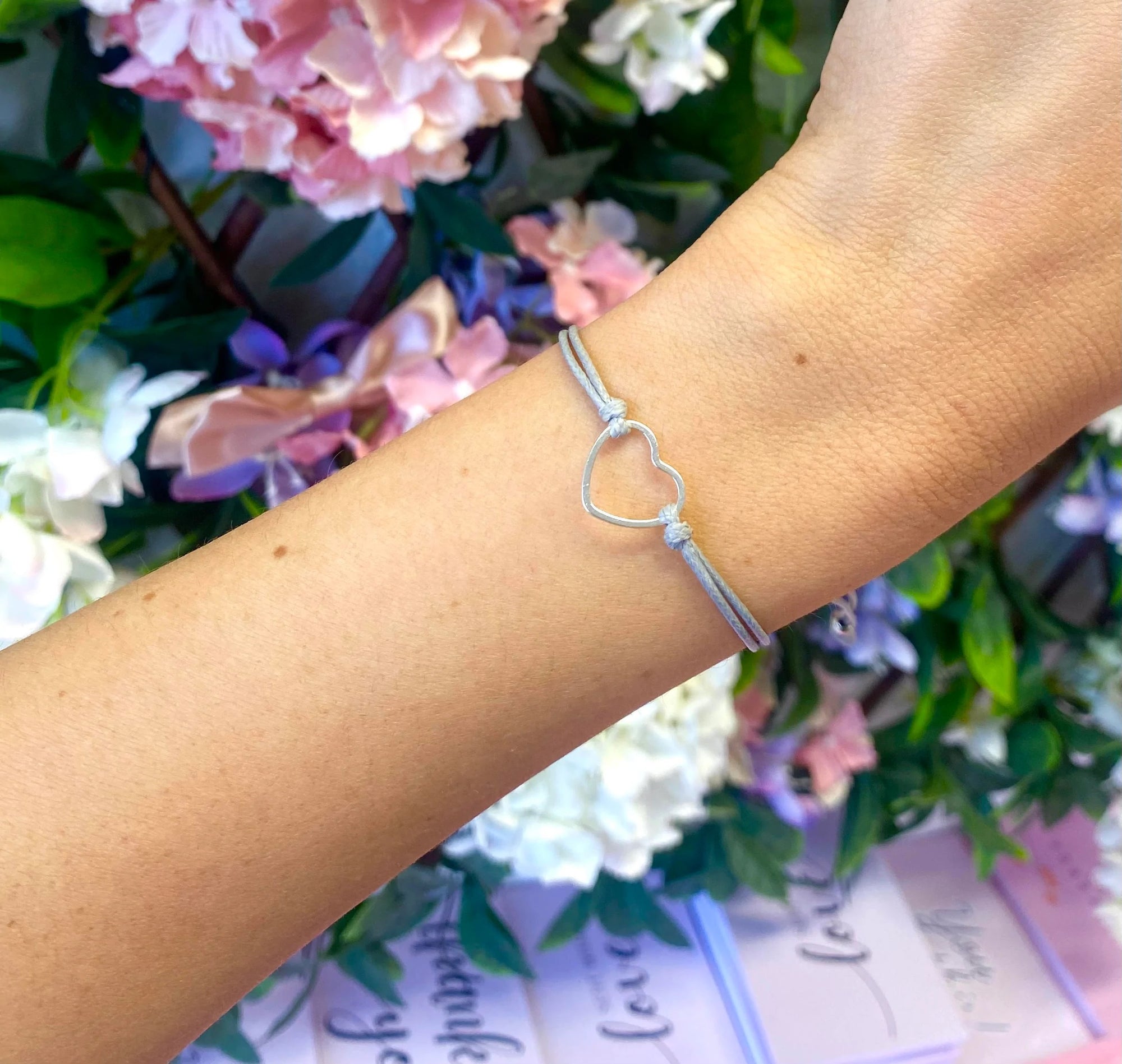Letterbox Love Feeling Blue Cord Bracelet