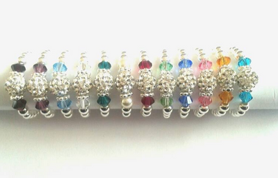 Ruby Teen Size (July Birthstone) Silver Stretch Ring
