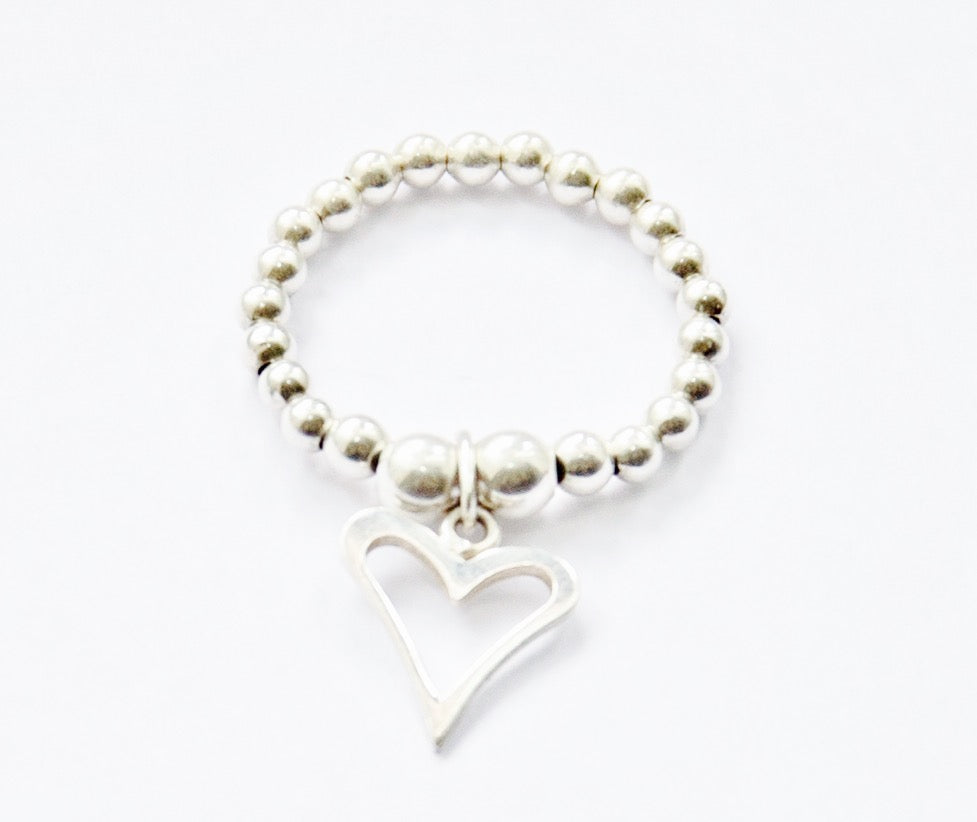 Jolu Jewellery Amaya Heart Stretch Ring