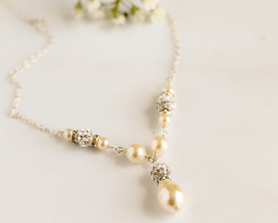 Jolu Jewellery Annabelle Y Drop Necklace