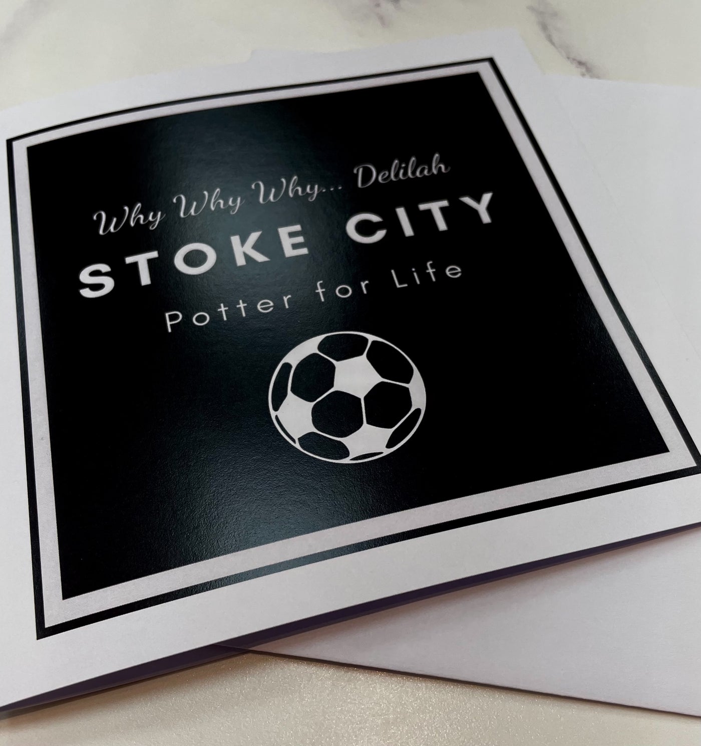 Jolu Stoke City Delilah Blank Card