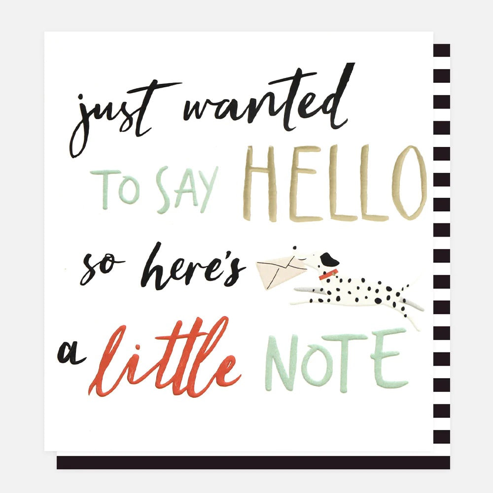 Caroline Gardner Just Wanted to Say Hello Blank Card