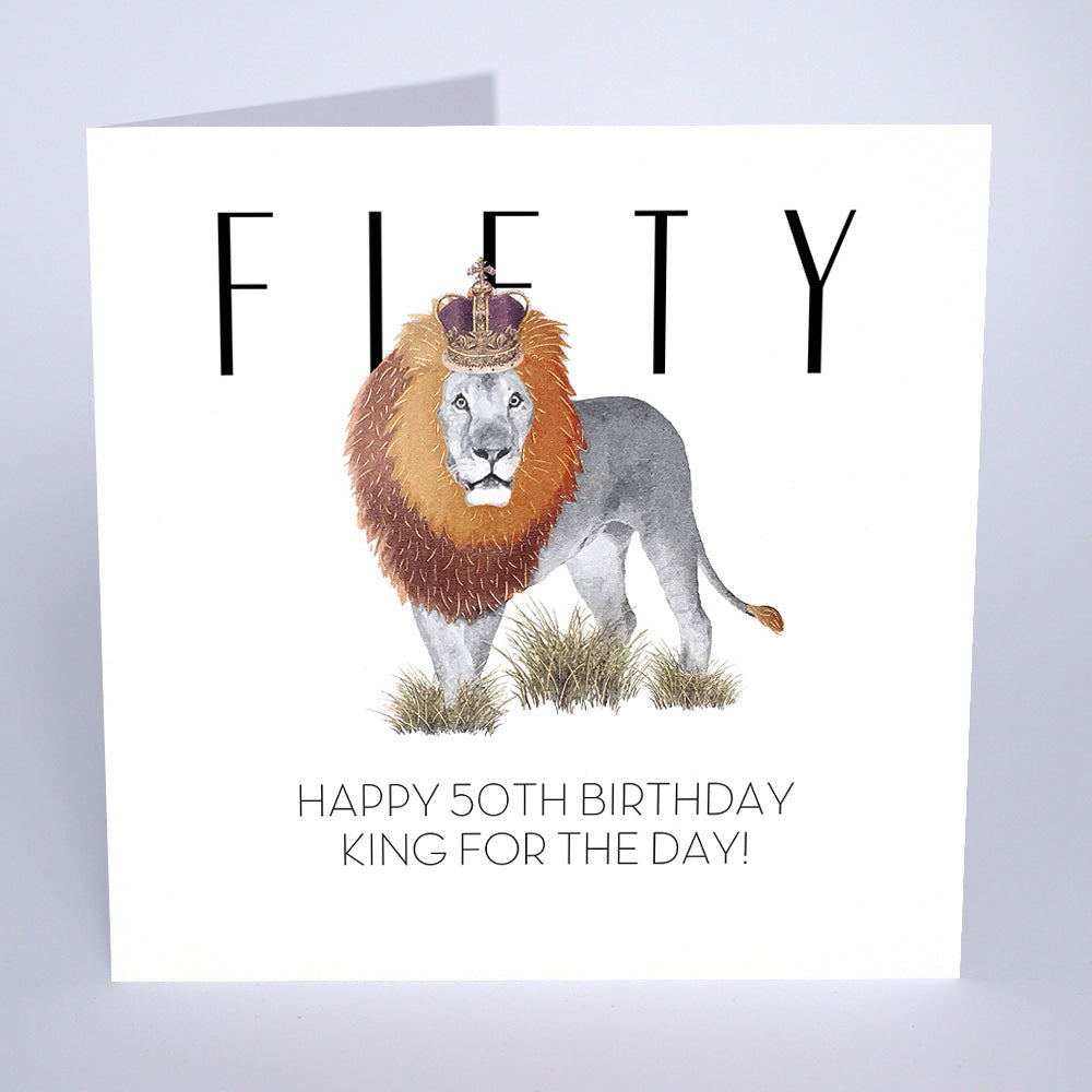 Five Dollar Shake Happy 50th King for The Day Birthday Card