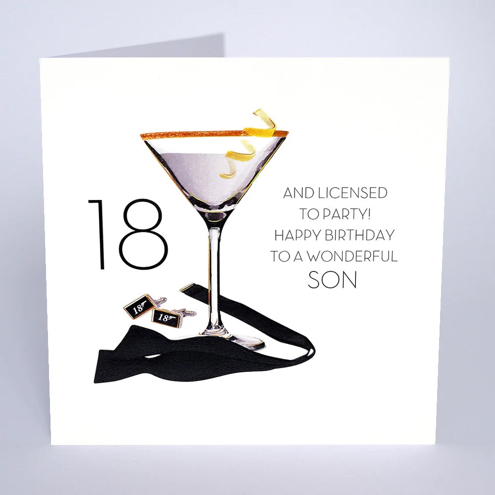 Five Dollar Shake - LARGE Son 18 & Licensed to Party Birthday Card