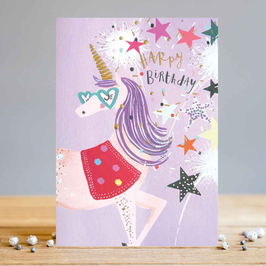Louise Tiler Unicorn Birthday Card
