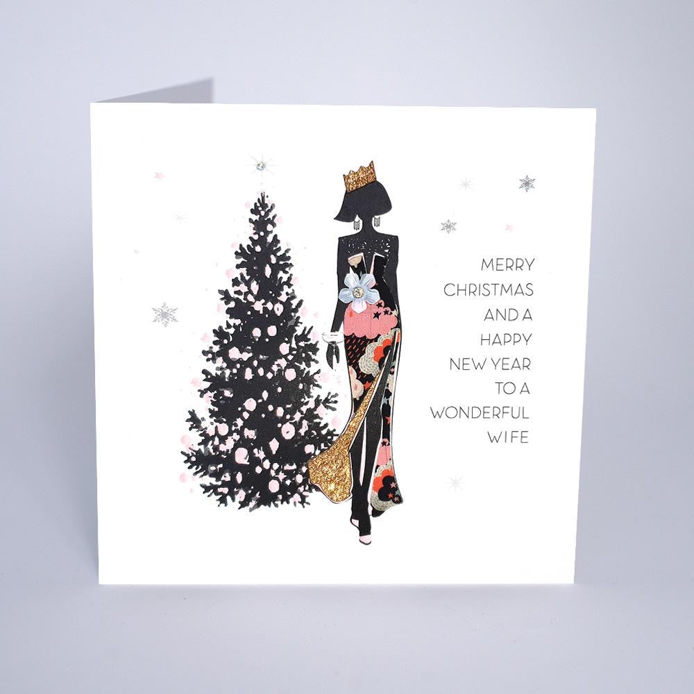 Five Dollar Shake - Fabulous Wife Tree & Dress Christmas Card