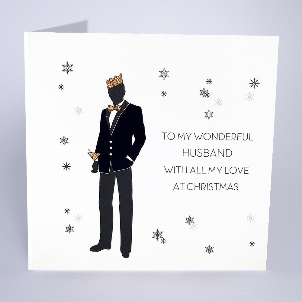 Five Dollar Shake LARGE Wonderful Husband Christmas Card
