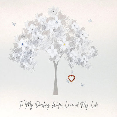 Five Dollar Shake LARGE Darling Wife Love of My Life Blank Tree Card