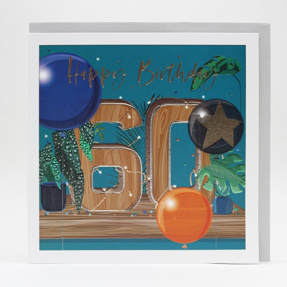 Belly Button LARGE Luxe 60th Birthday Card