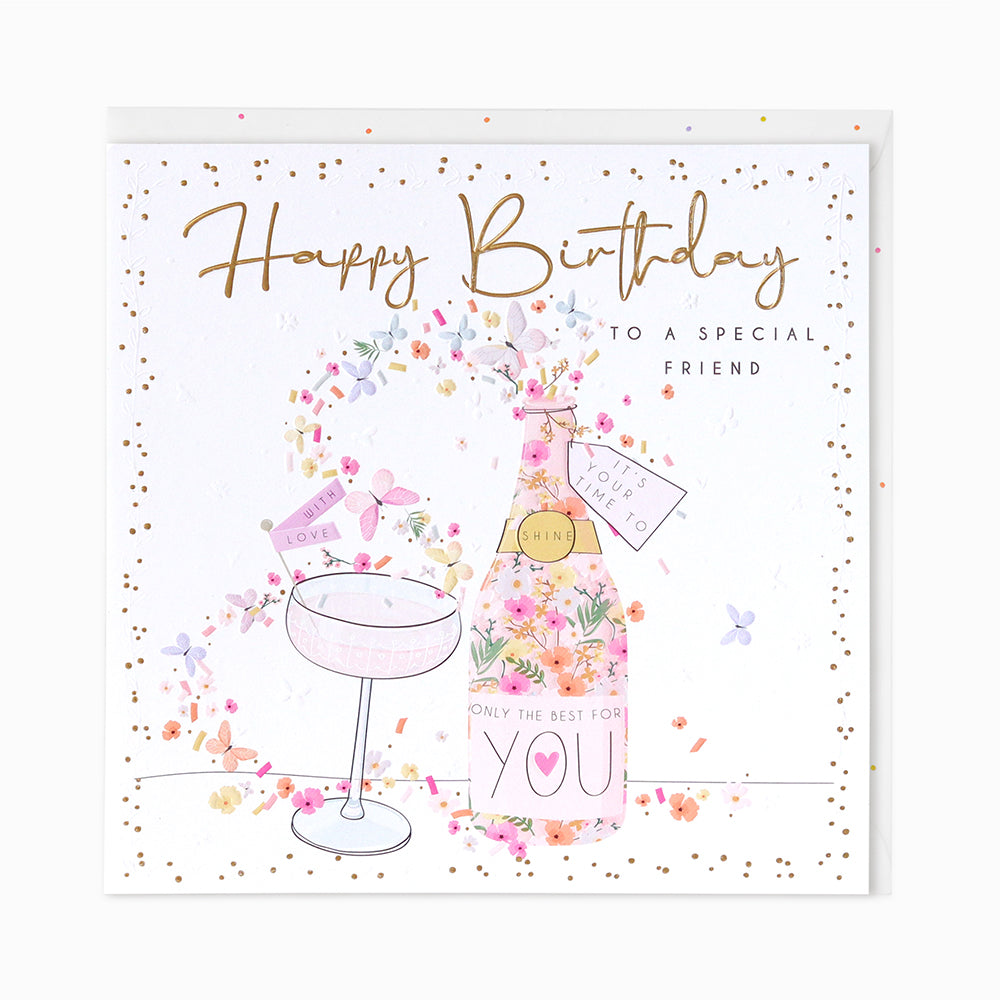 Belly Button LARGE Special Friend Time to Shine Birthday Card