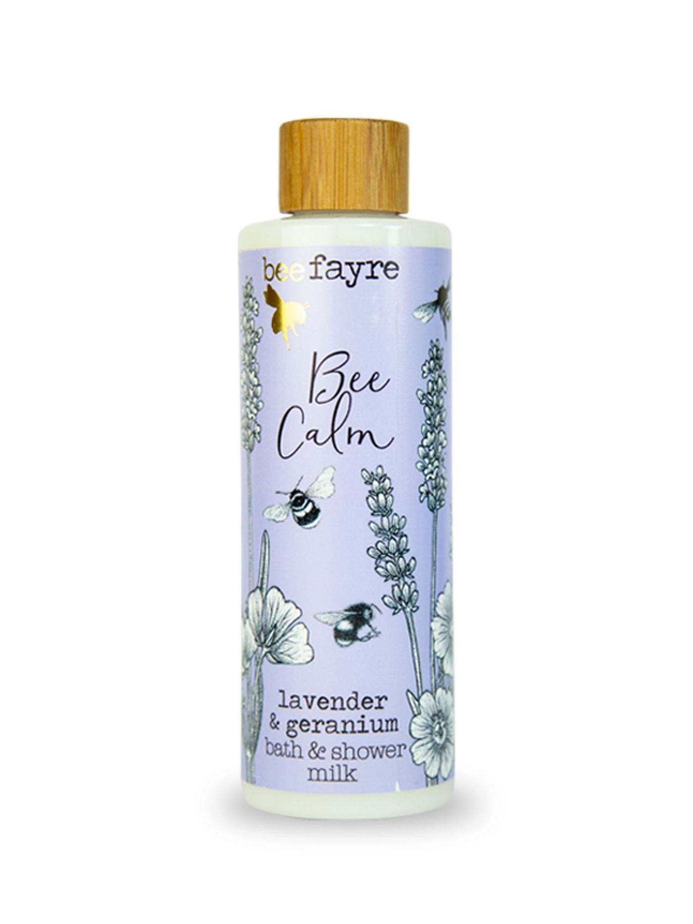 Beefayre Bee Calm- Lavender & Geranium Bath & Shower Milk 250ml