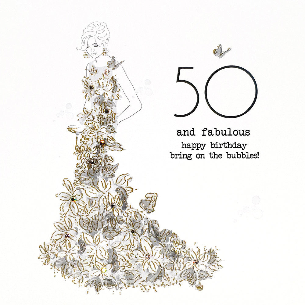 Five Dollar Shake 50 & Fabulous Birthday Card