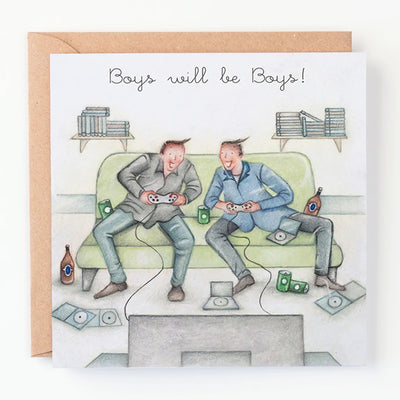 Berni Parker Blank Card - Boys Will Be Boys