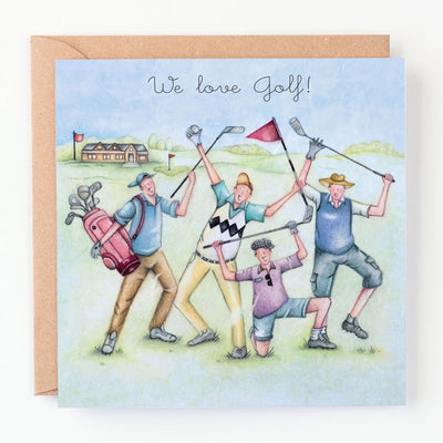 Berni Parker Blank Card - We Love Golf