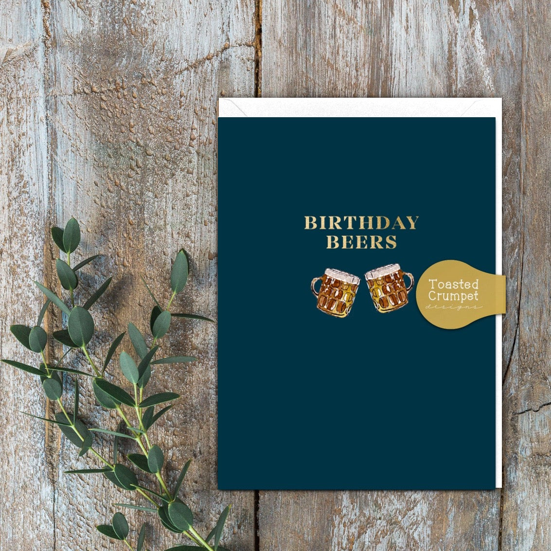 Toasted Crumpet MINI CARD - Birthday Beers