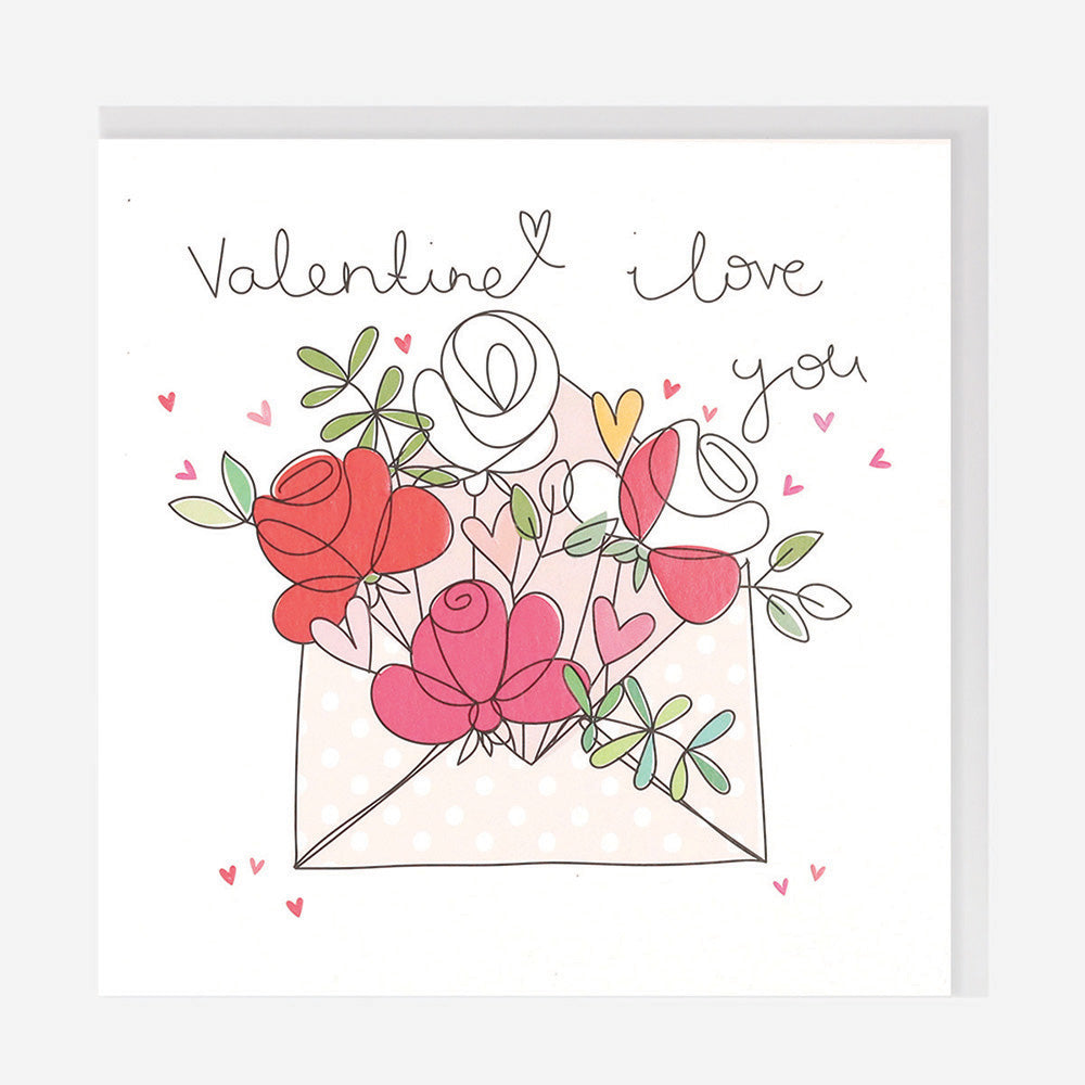 Belly Button Valentine I love You Card