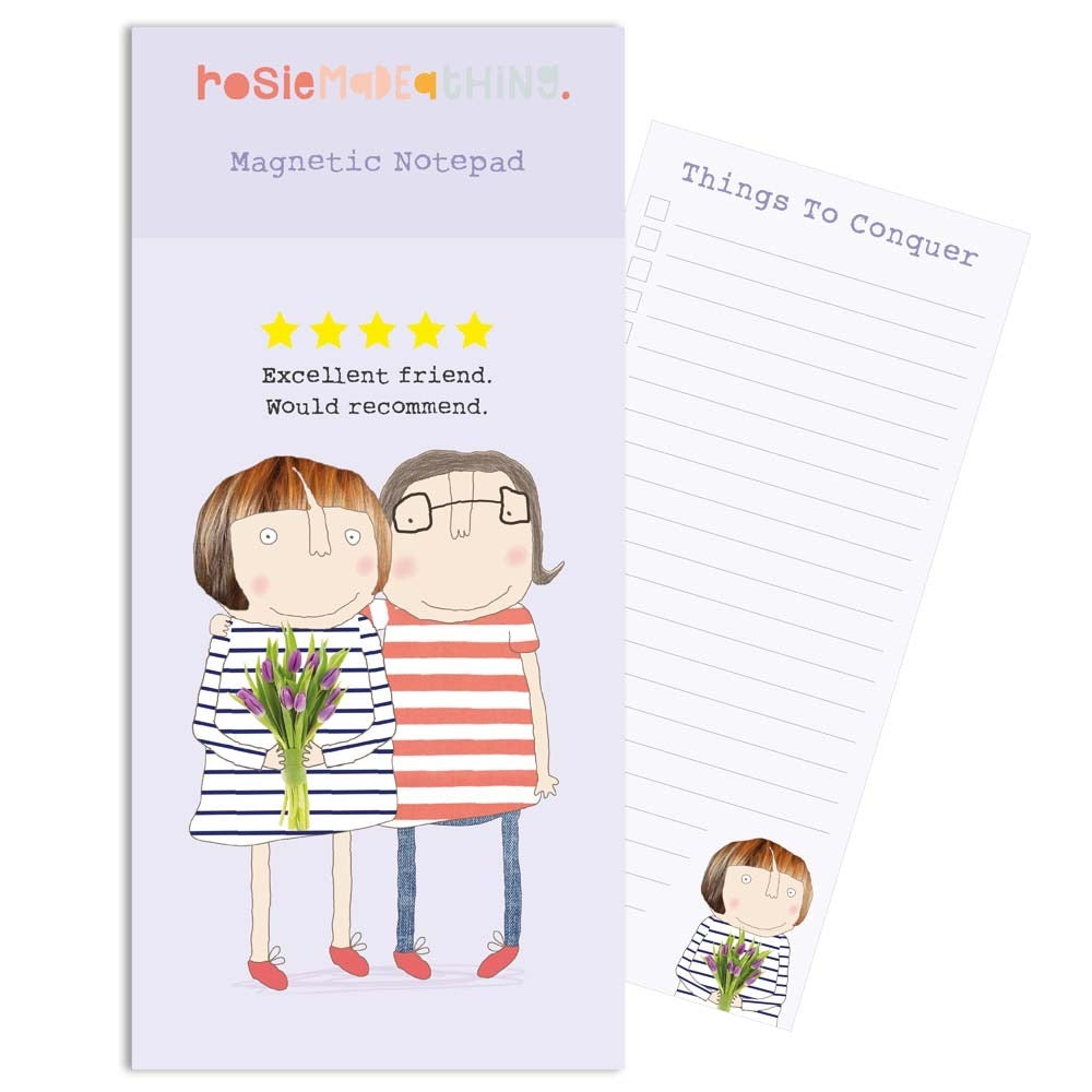 Rosie Made A Thing - Five Star Friend - Magnetic Notepad