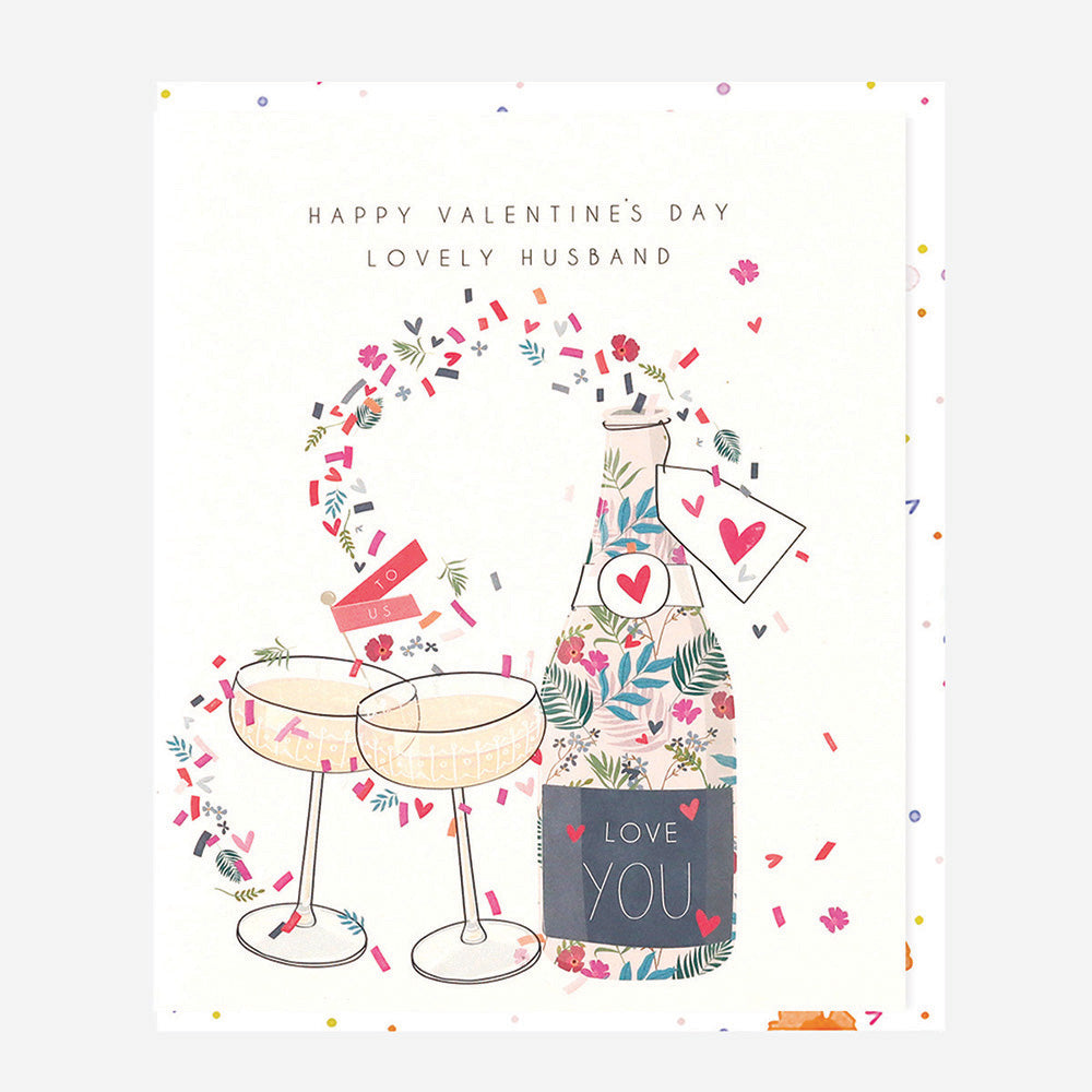 Belly Button Happy Valentines Day - Lovely Husband Card
