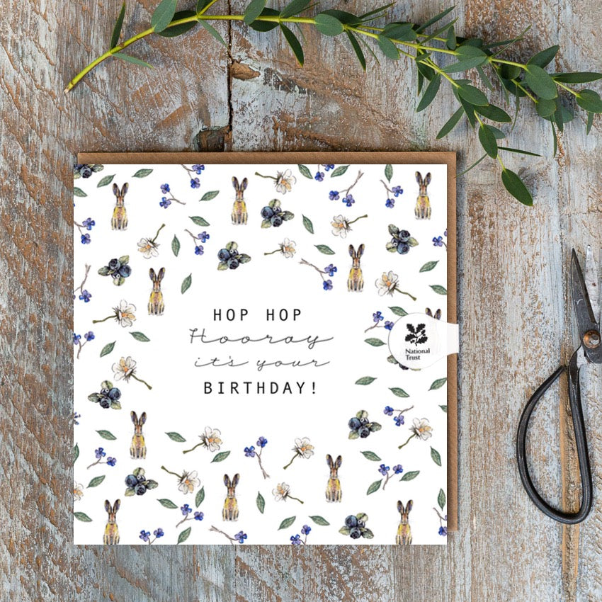 Toasted Crumpet Birthday Hop Hop Hooray Birthday Card