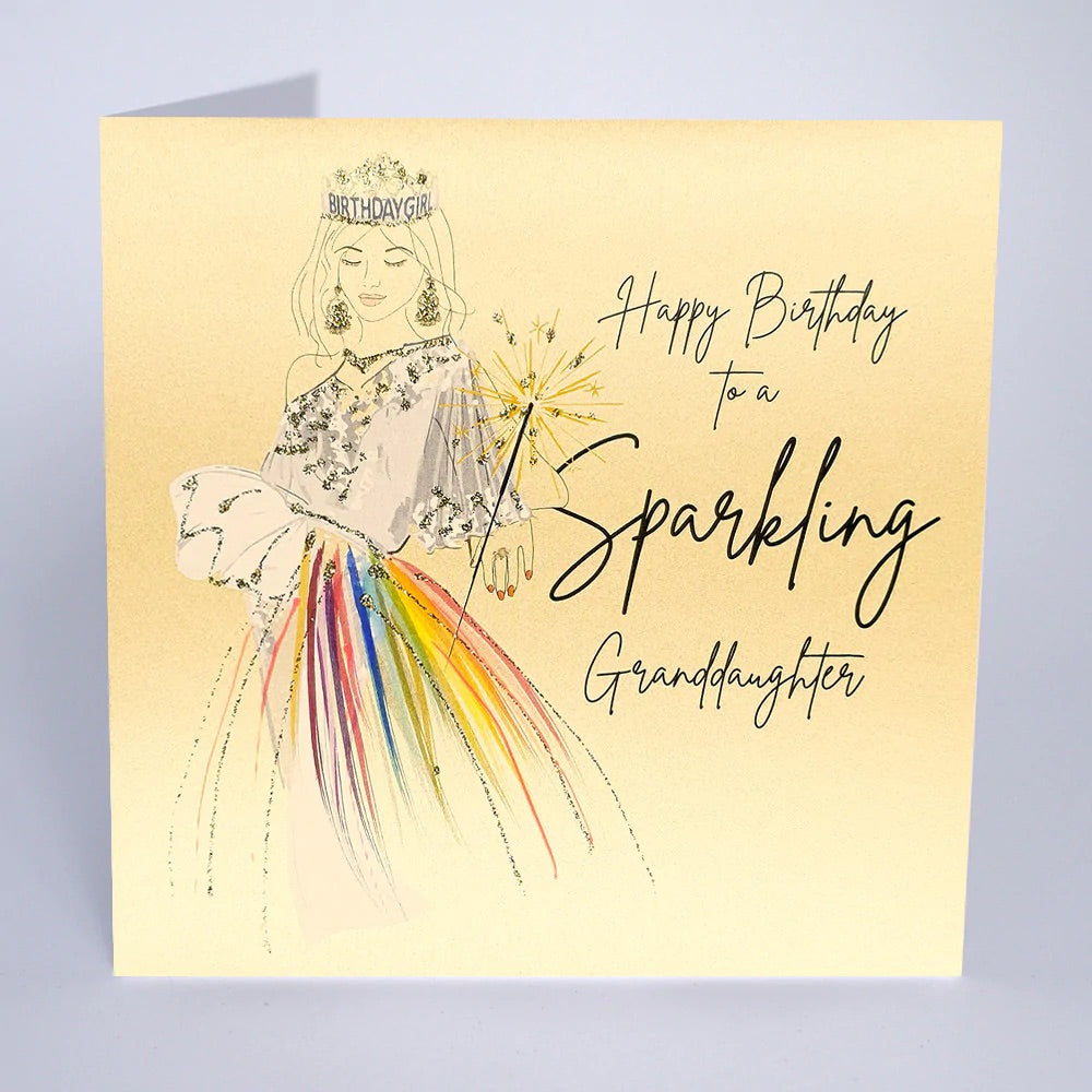 Five Dollar Shake Sparkling Granddaughter Birthday Card