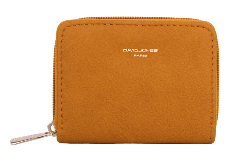 David Jones Small Zip Round Purse - Mustard