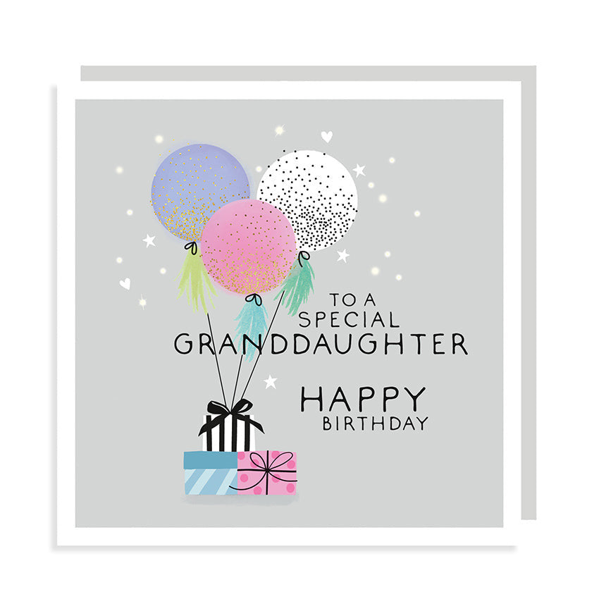 Rosanna Rossi Special Granddaughter Balloons Card