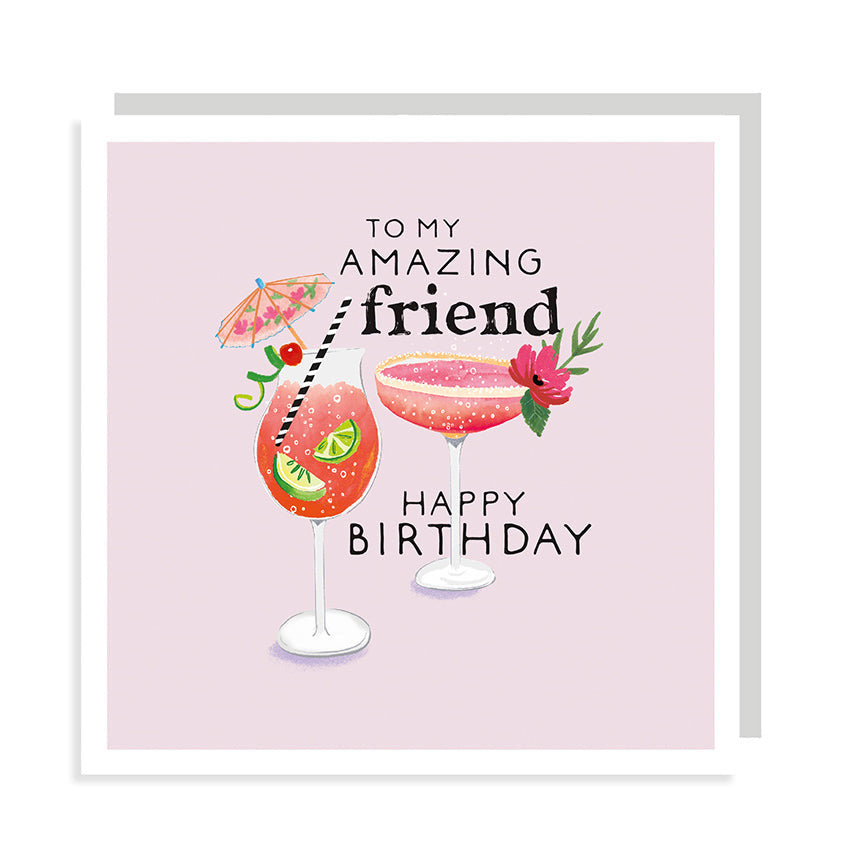 Rosanna Rossi Amazing Friend Cocktails Birthday Card