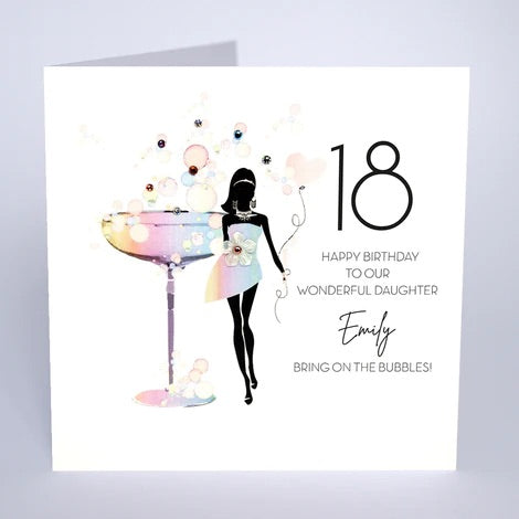 Personalised Female Age Birthday Card (PCAB48) Five Dollar Shake